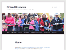 Tablet Screenshot of kirklandgreenways.org